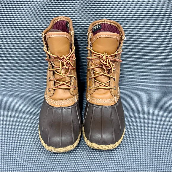 LL Bean Classic Bean Boot GoreTex Lined Womens Leather Waterproof Duck Boot Sz 8 - Picture 3 of 11